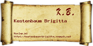 Kestenbaum Brigitta névjegykártya