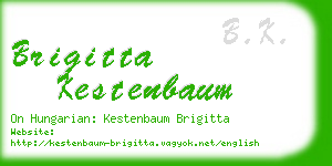 brigitta kestenbaum business card